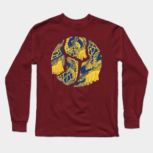 Navy Gold Circle of Connection Long Sleeve T-Shirt